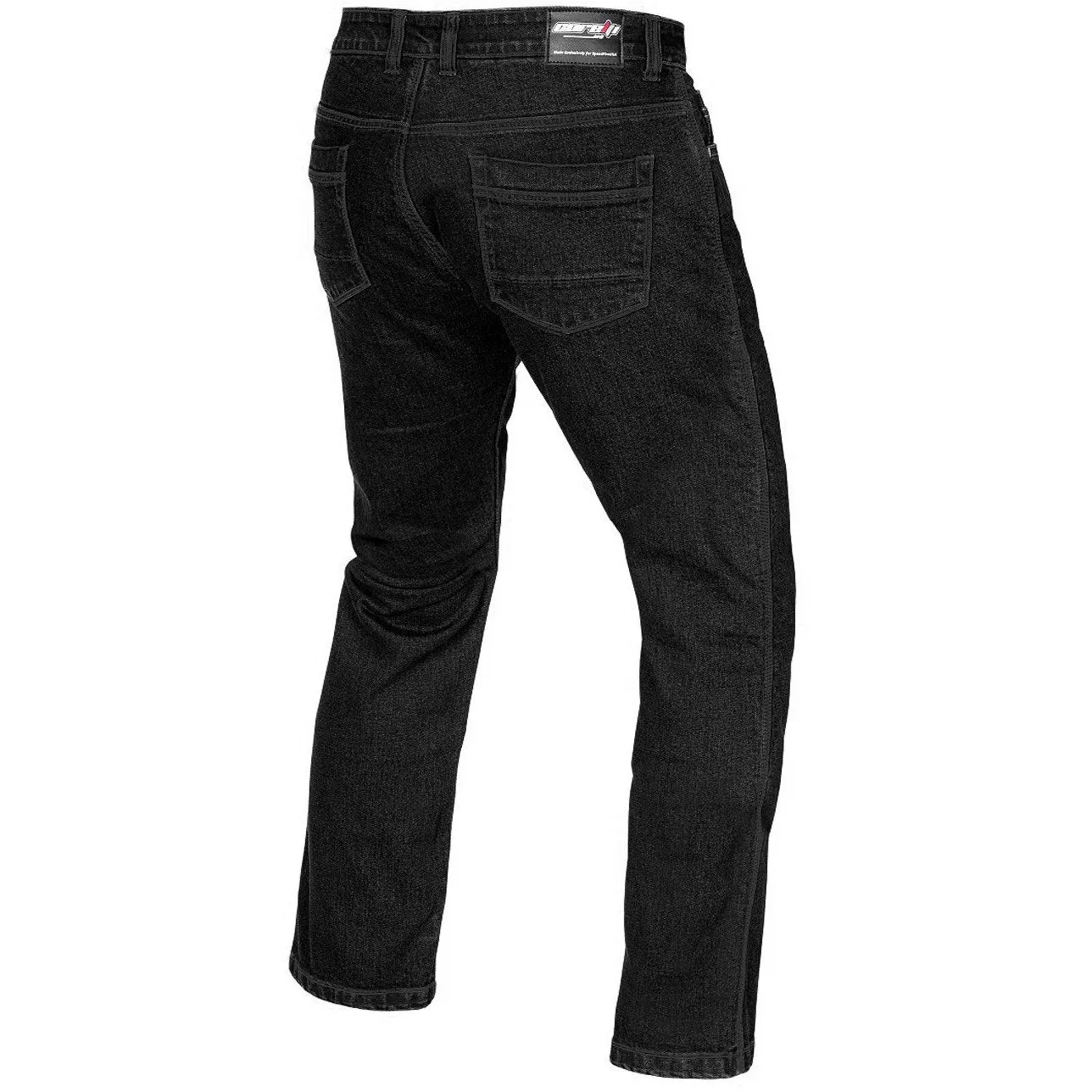 City Rider Men's Protected Motorcycle Classic Black Jeans