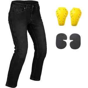 City Soul Women's Protected Motorcycle Black Jeans