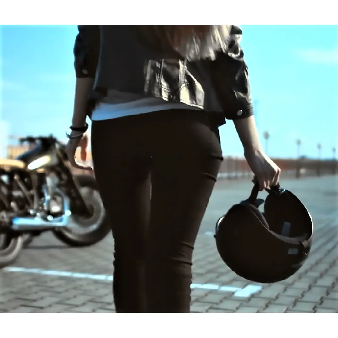 City Soul Women's Protected Motorcycle Black Jeans