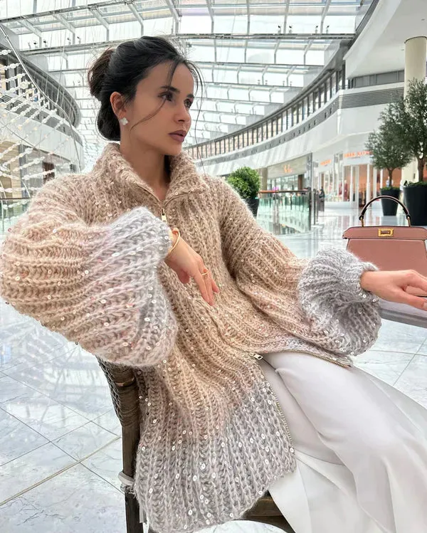 Clara | de elegant, sparkling zijden vesttrui