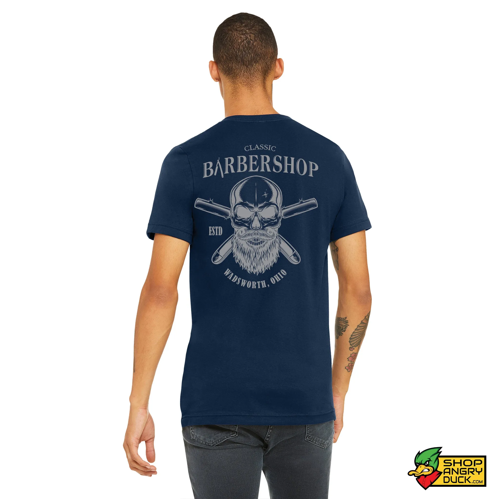 Classic Barbershop Skull T-Shirt