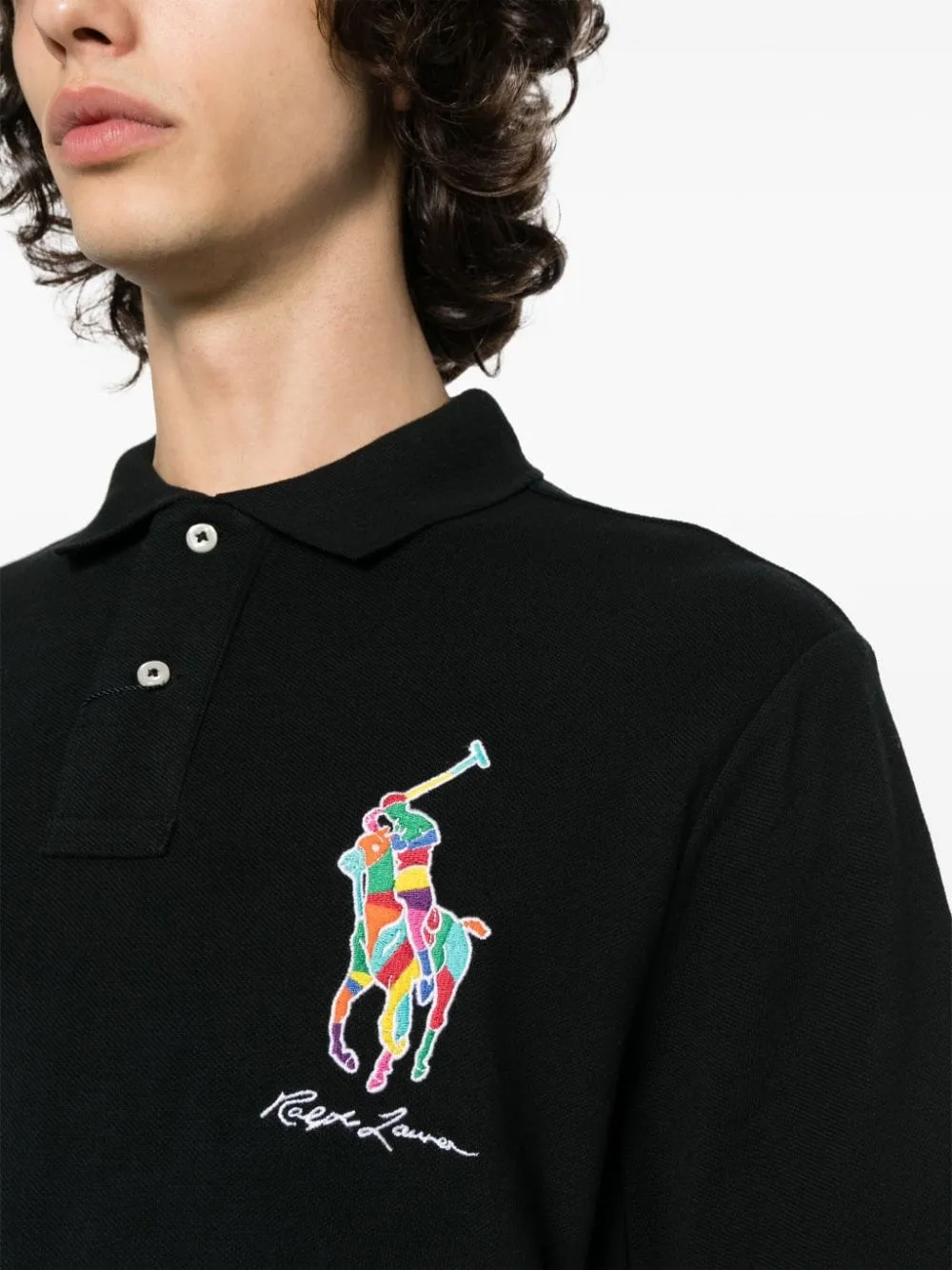 Classic Fit Big Pony Mesh Polo T-Shirt