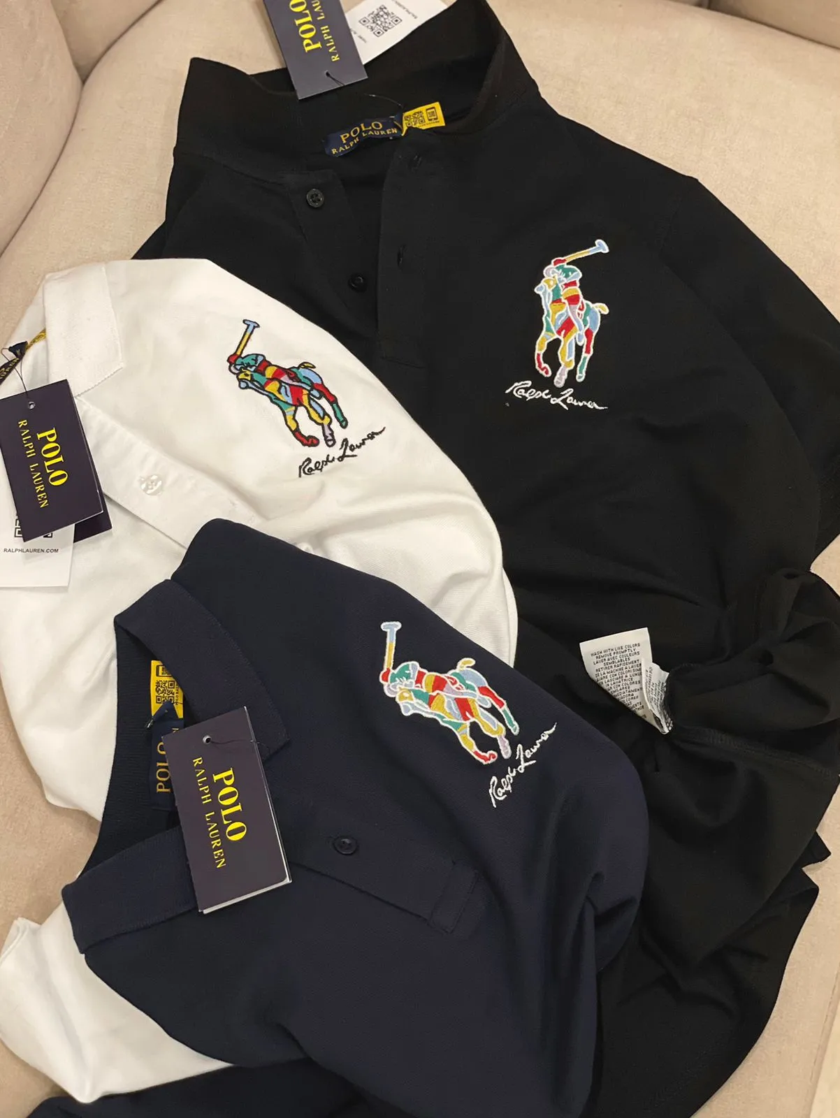 Classic Fit Big Pony Mesh Polo T-Shirt