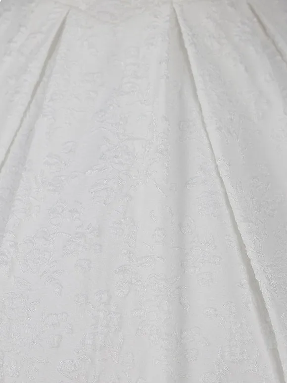 Classic Lolita JSK Dress Chinese White Sleeveless Jeweled Lolita Jumper Skirts
