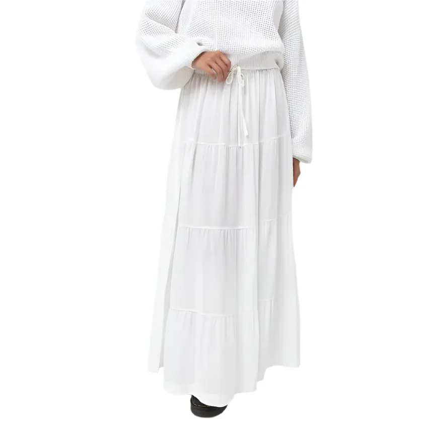 Classic Tiered Maxi Skirt