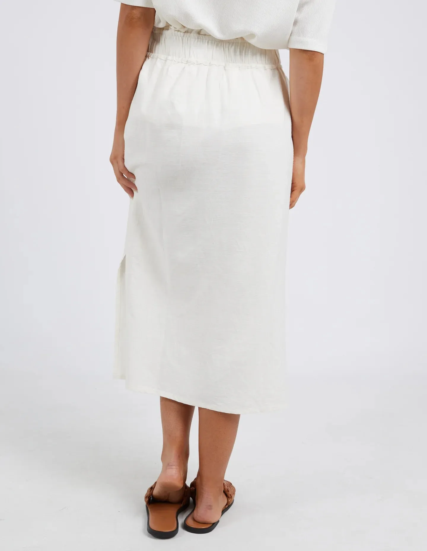 Clem Midi Skirt - Toasted Coconut