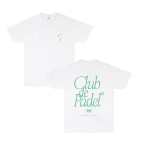 Club de Padel 'Retro' Tee - White