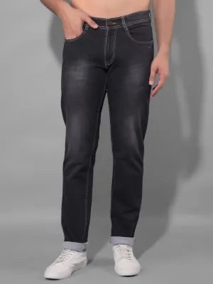 COBB Dark Grey Narrow Fit Premium Jeans