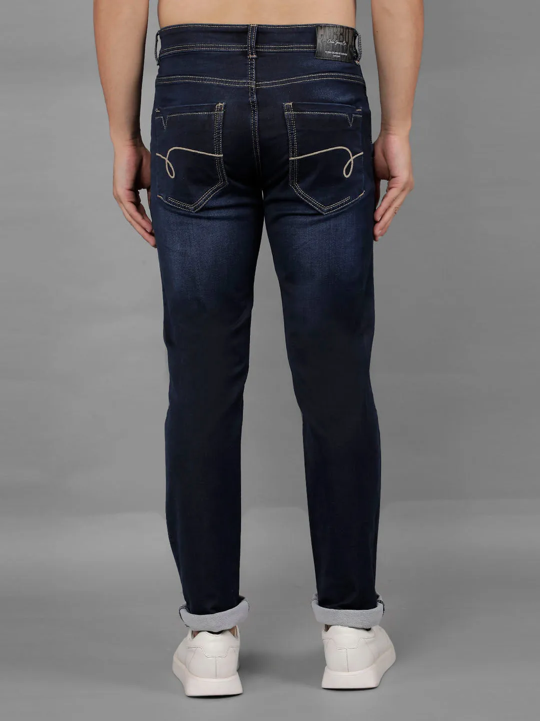 COBB Mens Navy Blue Jeans