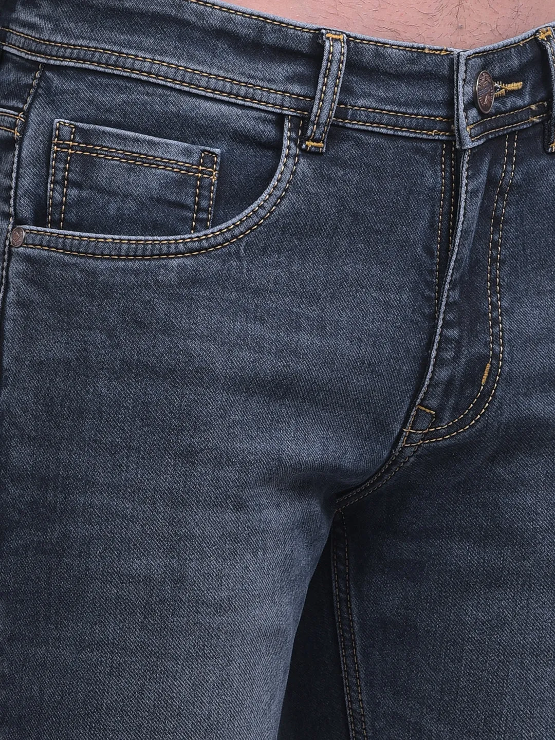 COBB NAVY NARROW-FIT PREMIUM JEANS