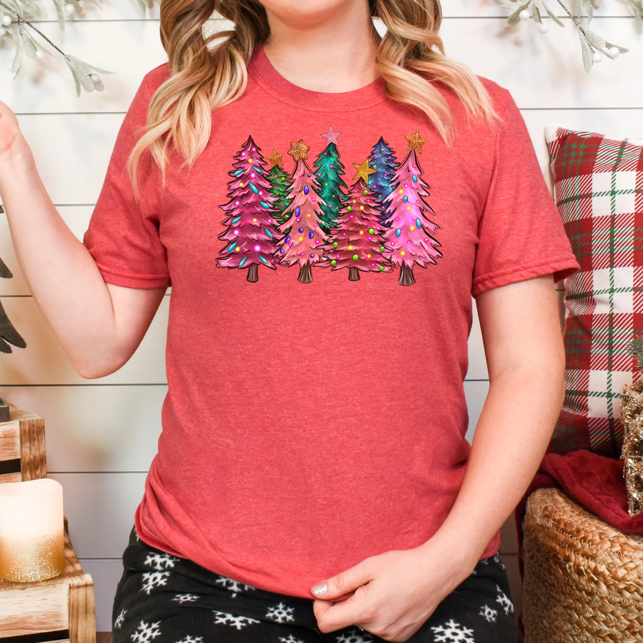 Colorful Christmas Trees T-Shirt