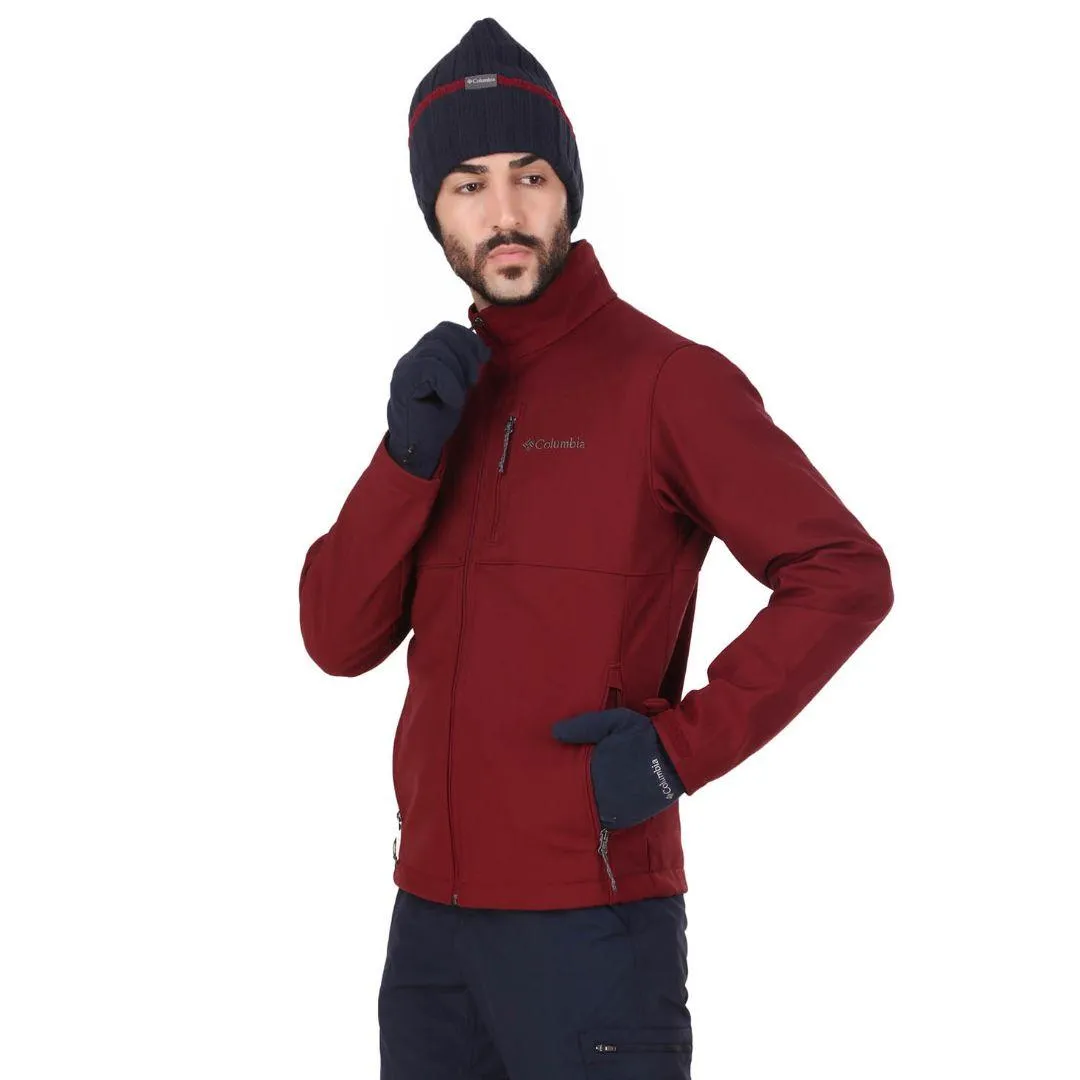 Columbia Men Maroon Ascender Soft Shell Jacket