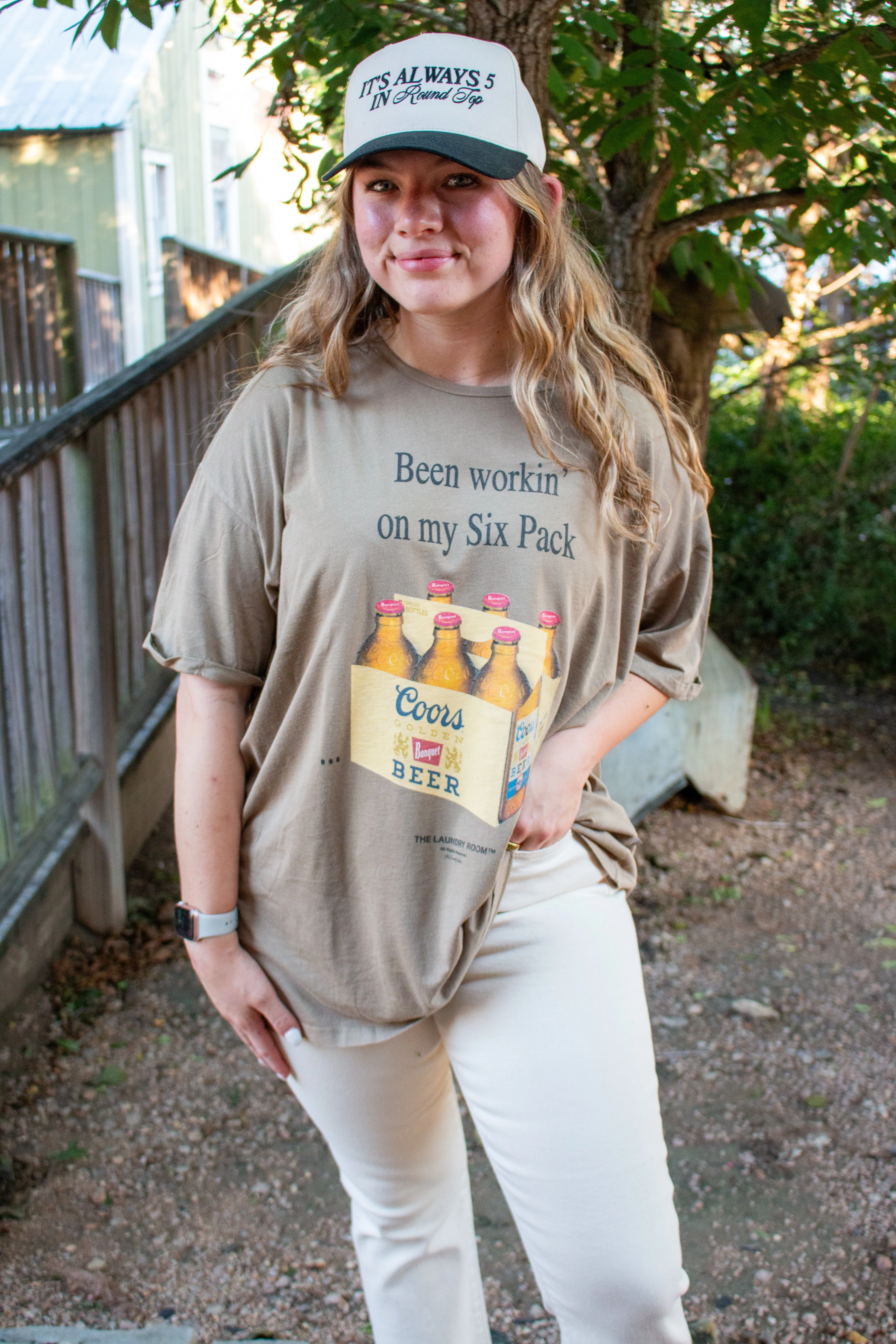 COORS WORKIN' ON MY SIX PACK TEE
