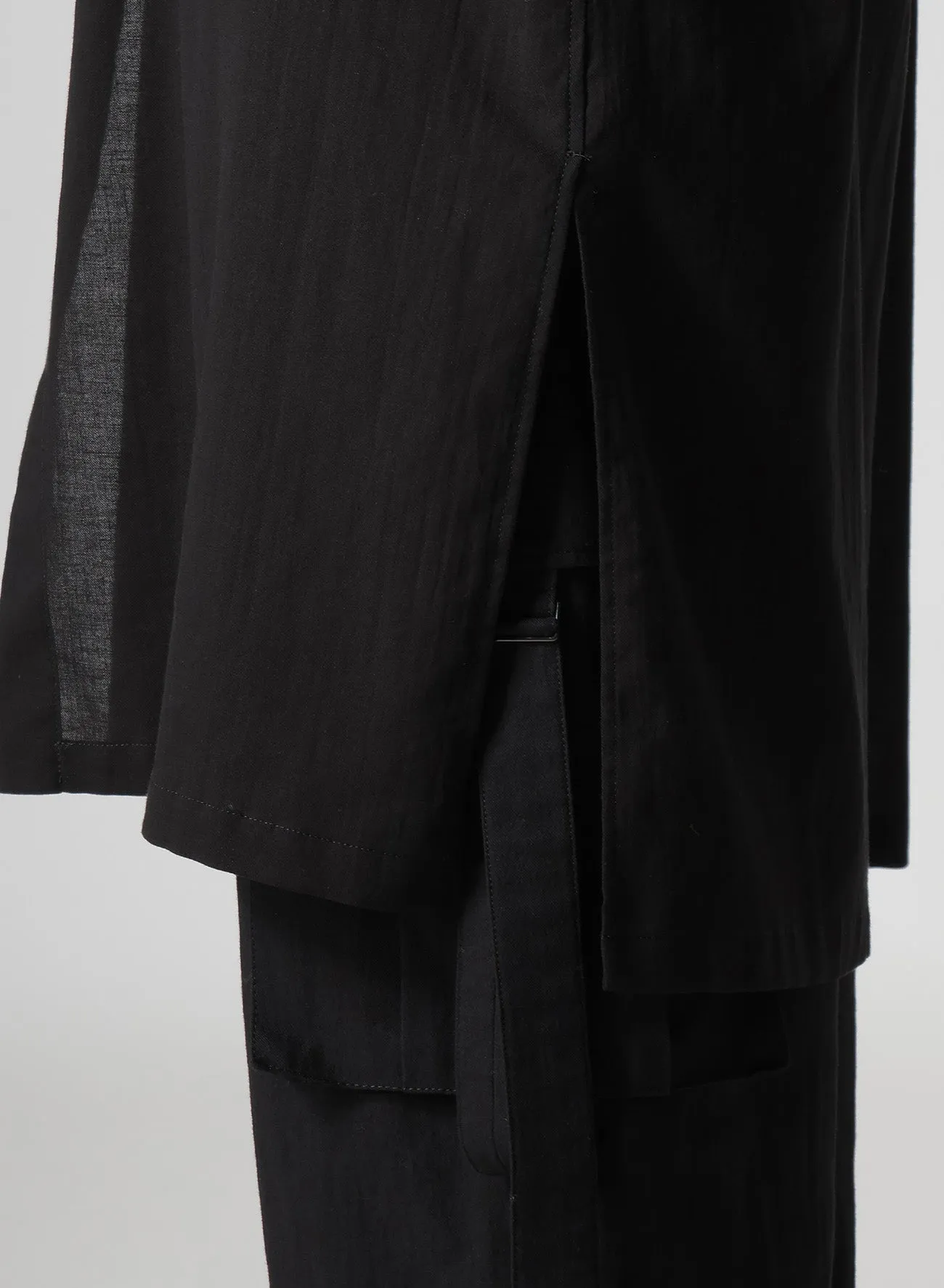 COTTON BOYLE VIYELLA SLEEVELESS SHIRT DRESS