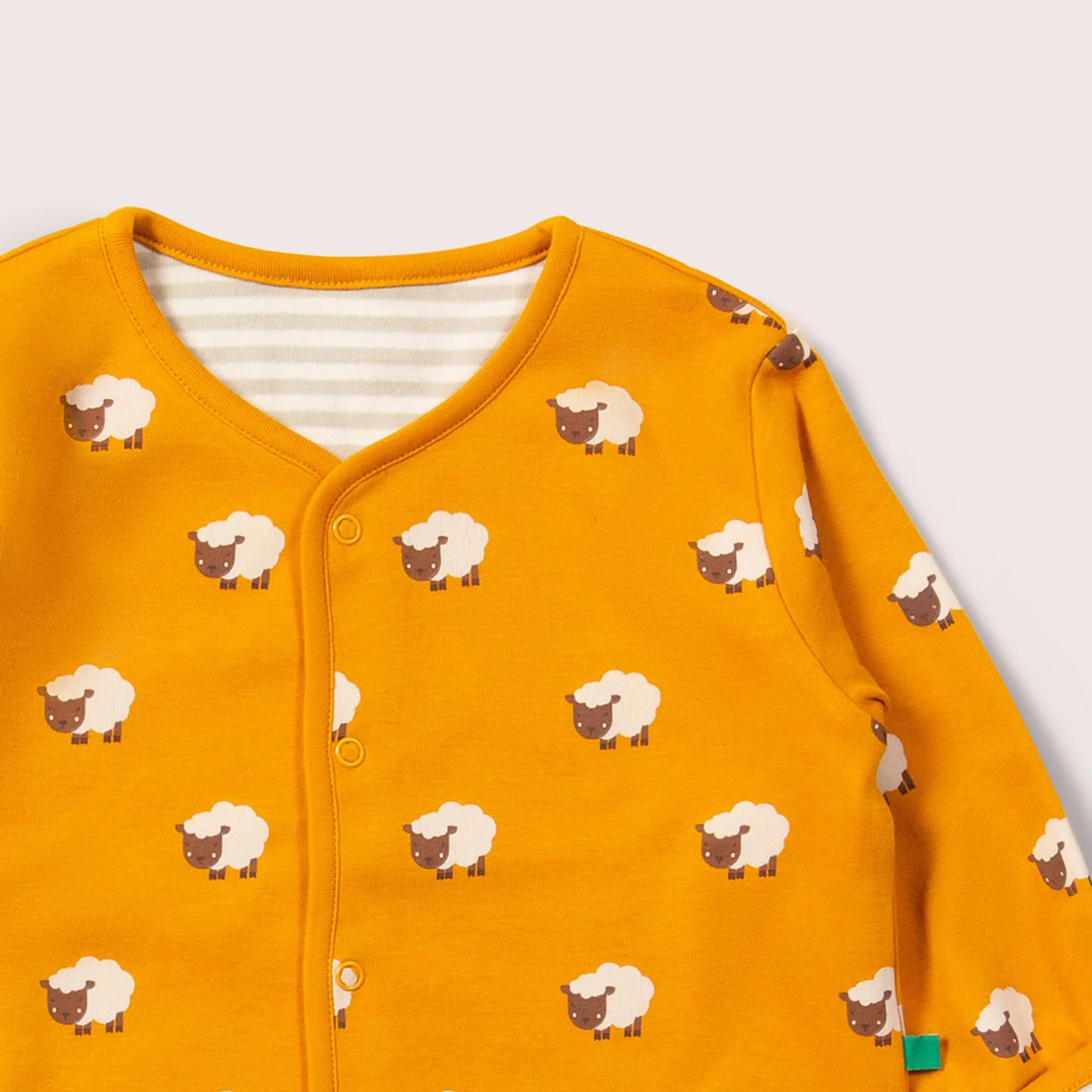 Counting Sheep Reversible Collarless Spring Jacket