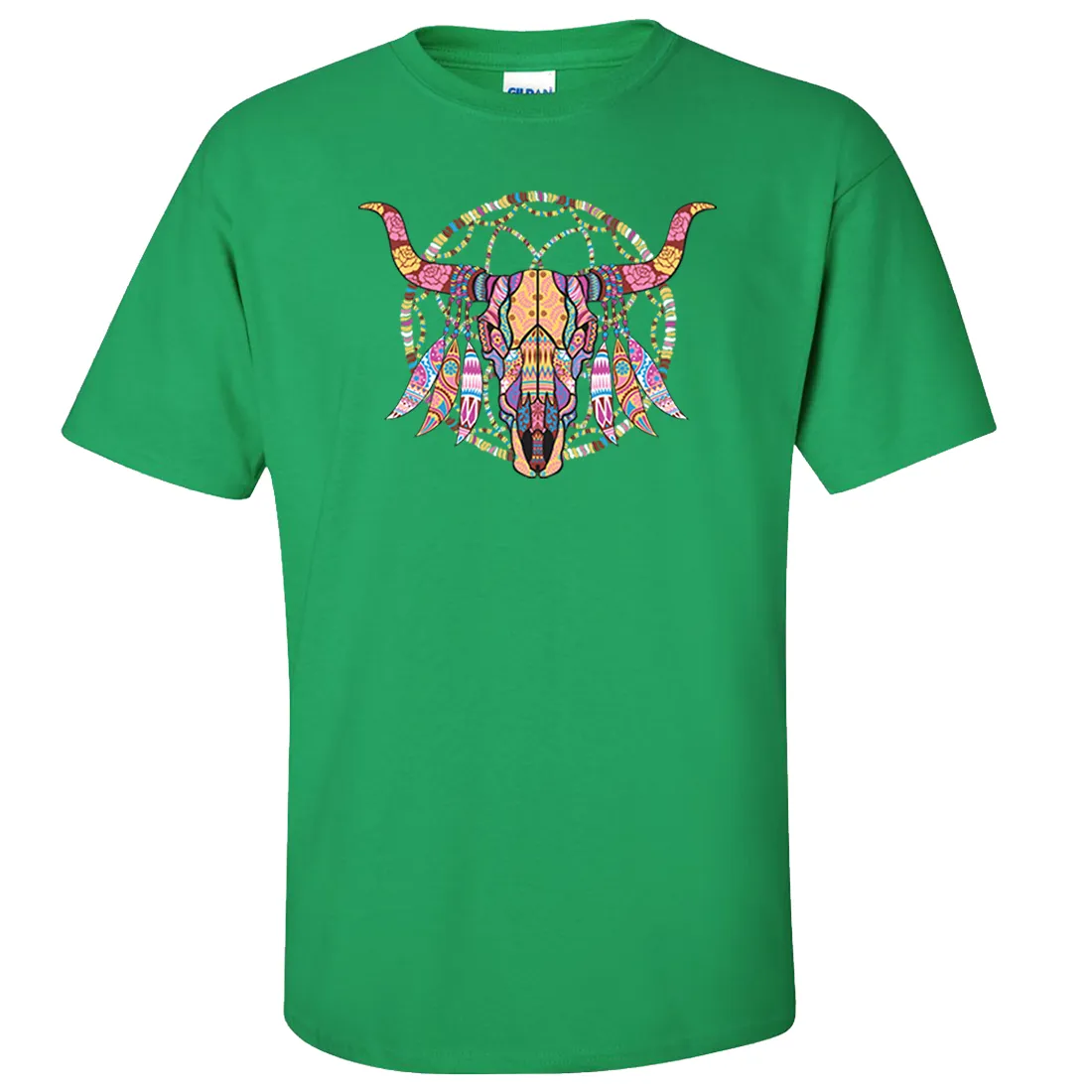 Cow Skull Mosaic Asst Colors T-shirt/tee