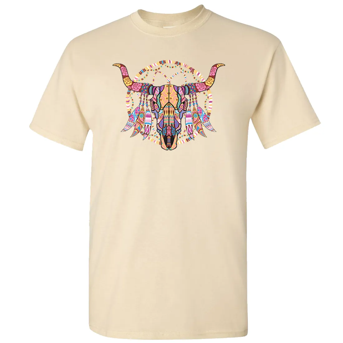 Cow Skull Mosaic Asst Colors T-shirt/tee