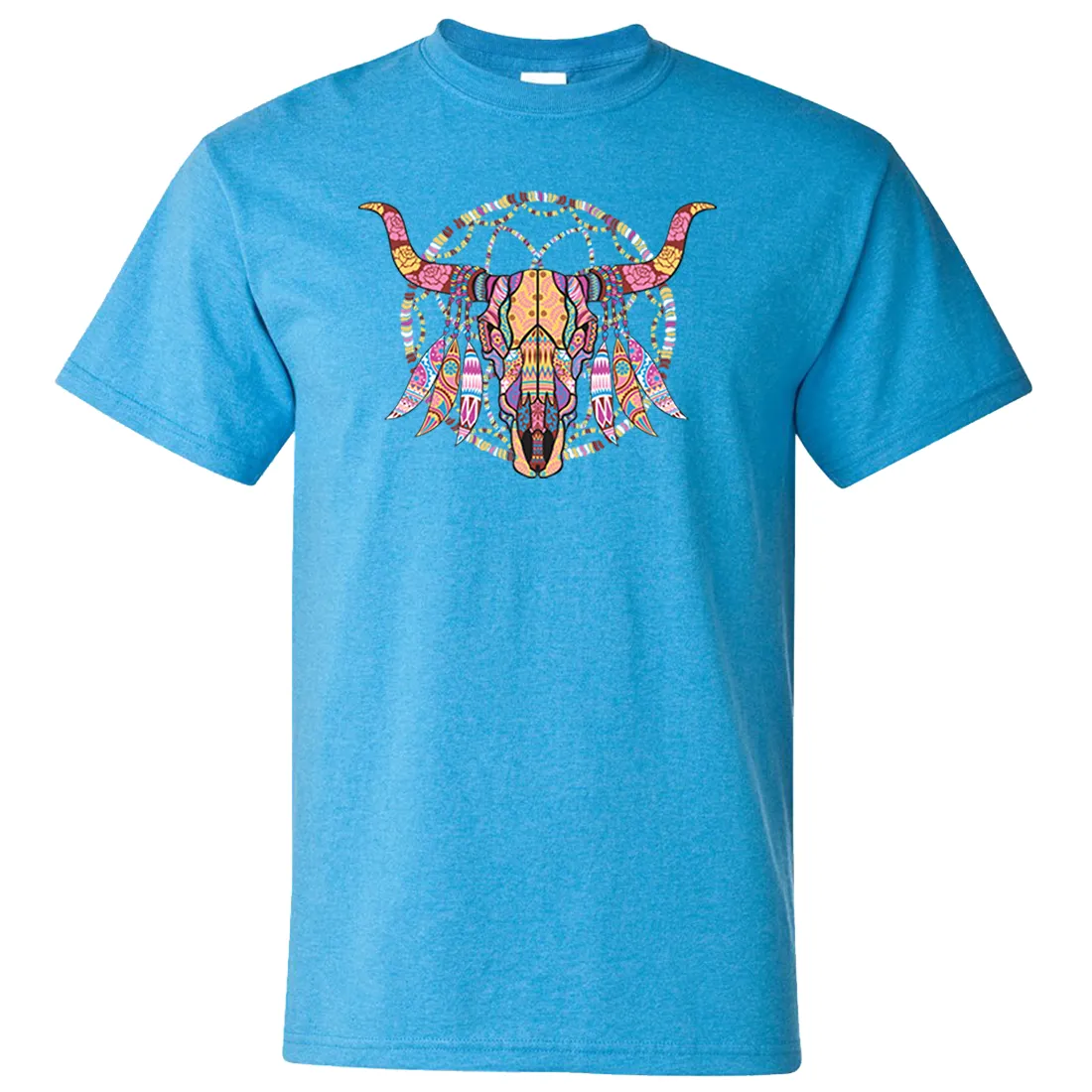 Cow Skull Mosaic Asst Colors T-shirt/tee