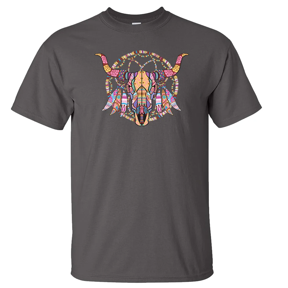 Cow Skull Mosaic Asst Colors T-shirt/tee