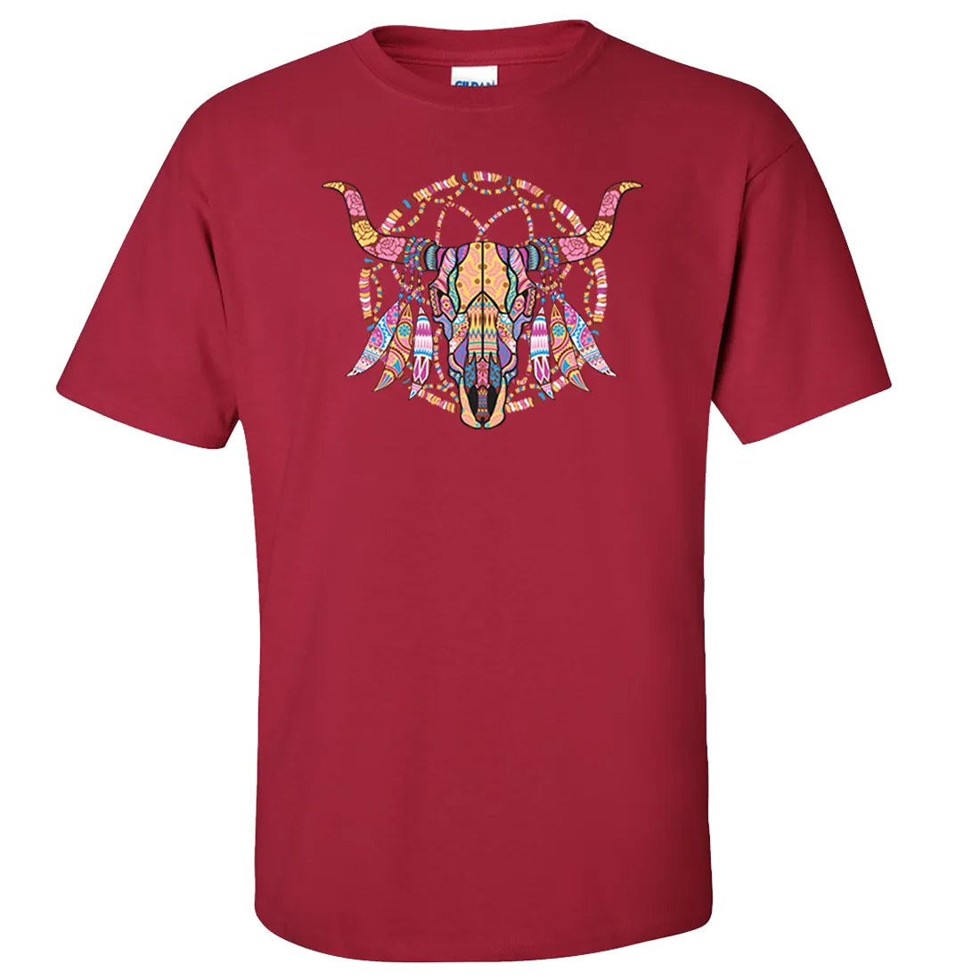 Cow Skull Mosaic Asst Colors T-shirt/tee