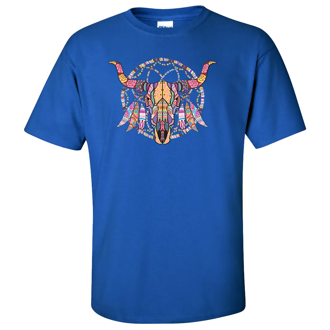 Cow Skull Mosaic Asst Colors T-shirt/tee