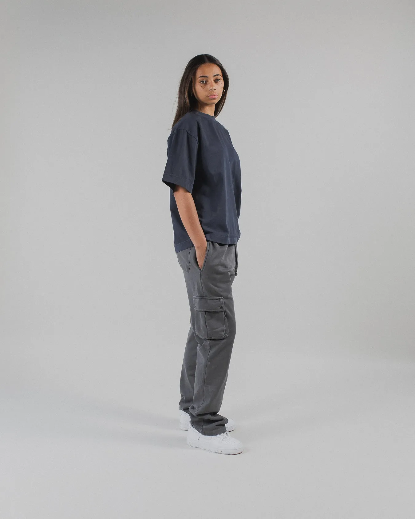Cropped T-Shirt - Vintage Navy