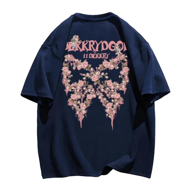 Crush Skull | Urban Flower Butterfly Graphic T-shirt