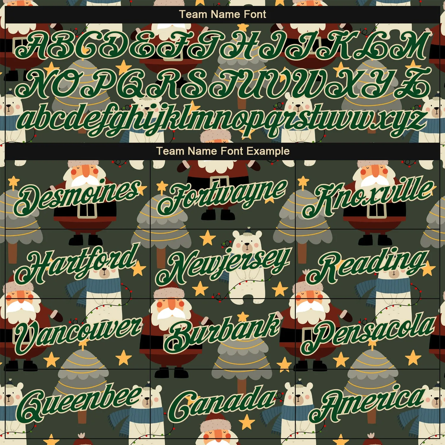 Custom Green Green-Cream Christmas 3D Performance T-Shirt