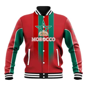 Custom Morocco Football Baseball Jacket Nations Cup 2024 Atlas Lions LT7