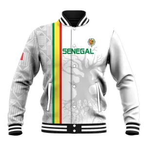 Custom Senegal Football Baseball Jacket We Are Champions LT15