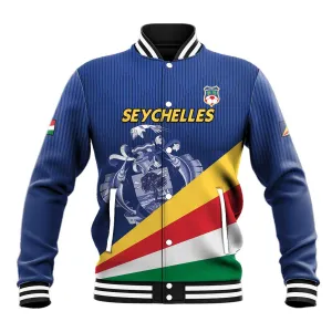 Custom Seychelles Beach Soccer 2025 Baseball Jacket Go Champions Sesel LT15