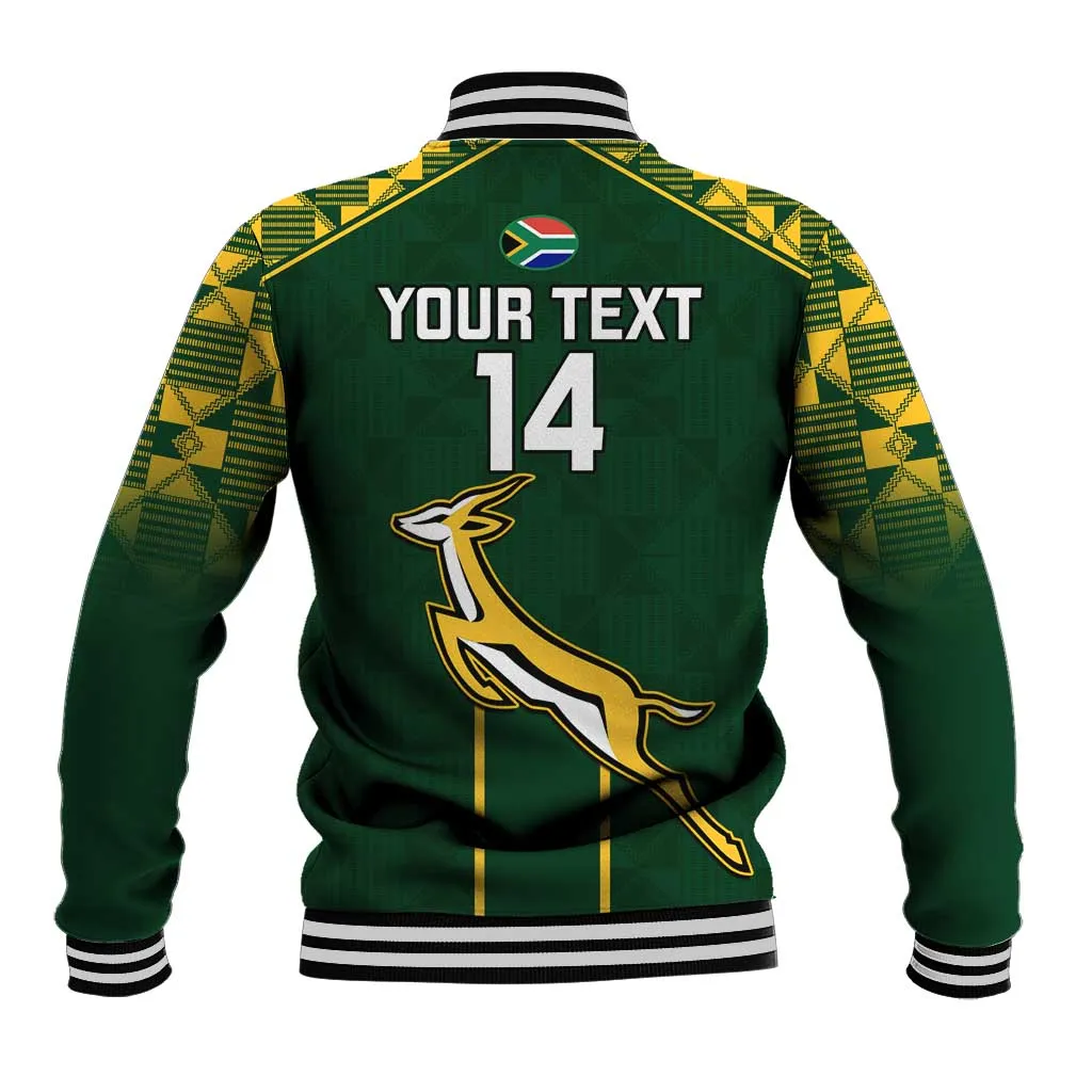 Custom South Africa Rugby Baseball Jacket Go Champions Springboks LT14