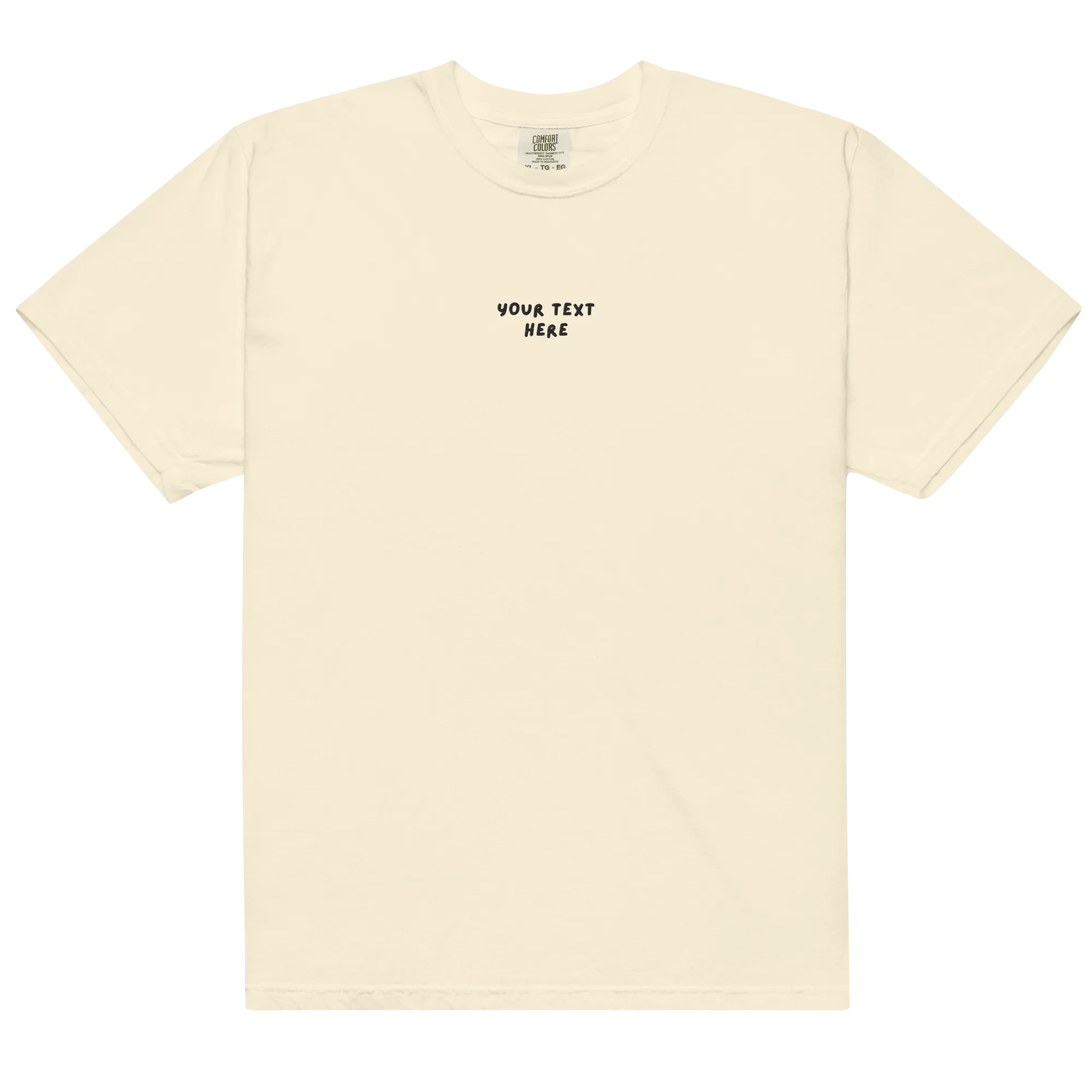 CUSTOM Your Text Playful Embroidered Premium T-Shirt