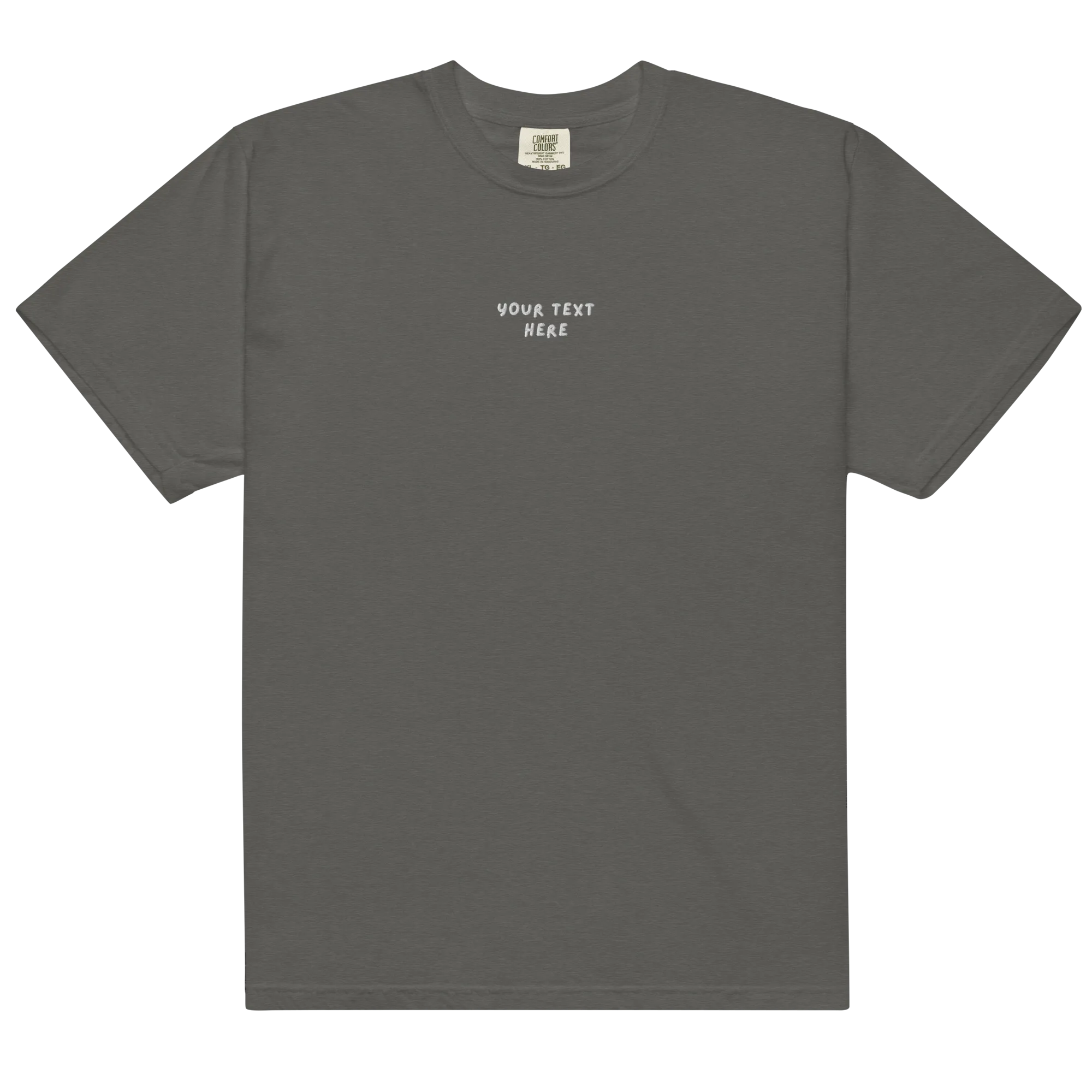 CUSTOM Your Text Playful Embroidered Premium T-Shirt