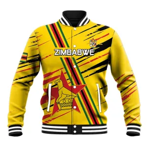 Custom Zimbabwe Football Baseball Jacket Grunge Style LT15