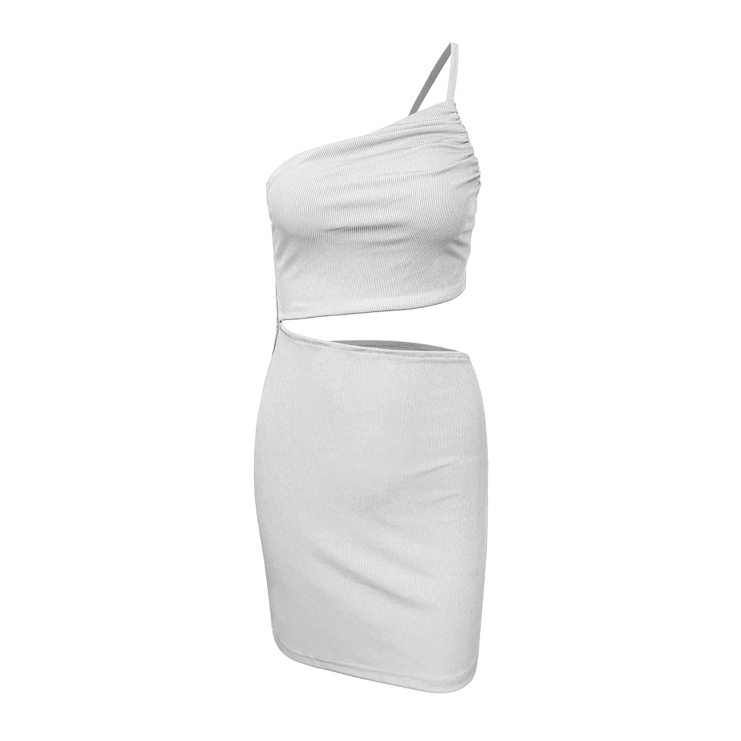 Cut Out One Shoulder Party Dress