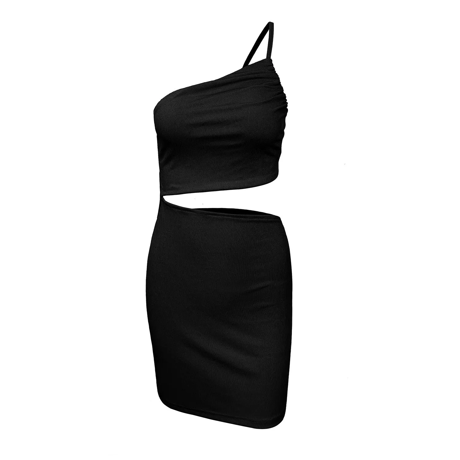 Cut Out One Shoulder Party Dress