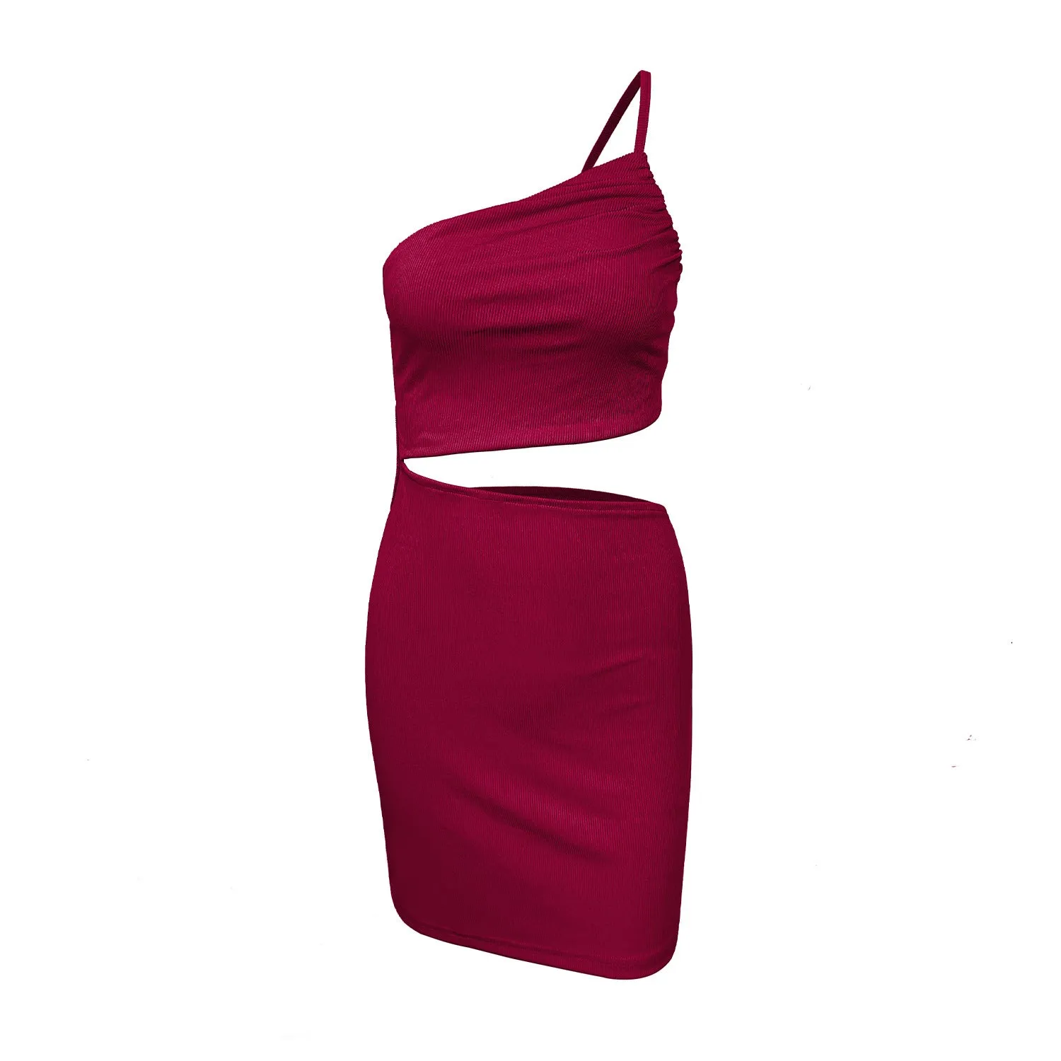Cut Out One Shoulder Party Dress