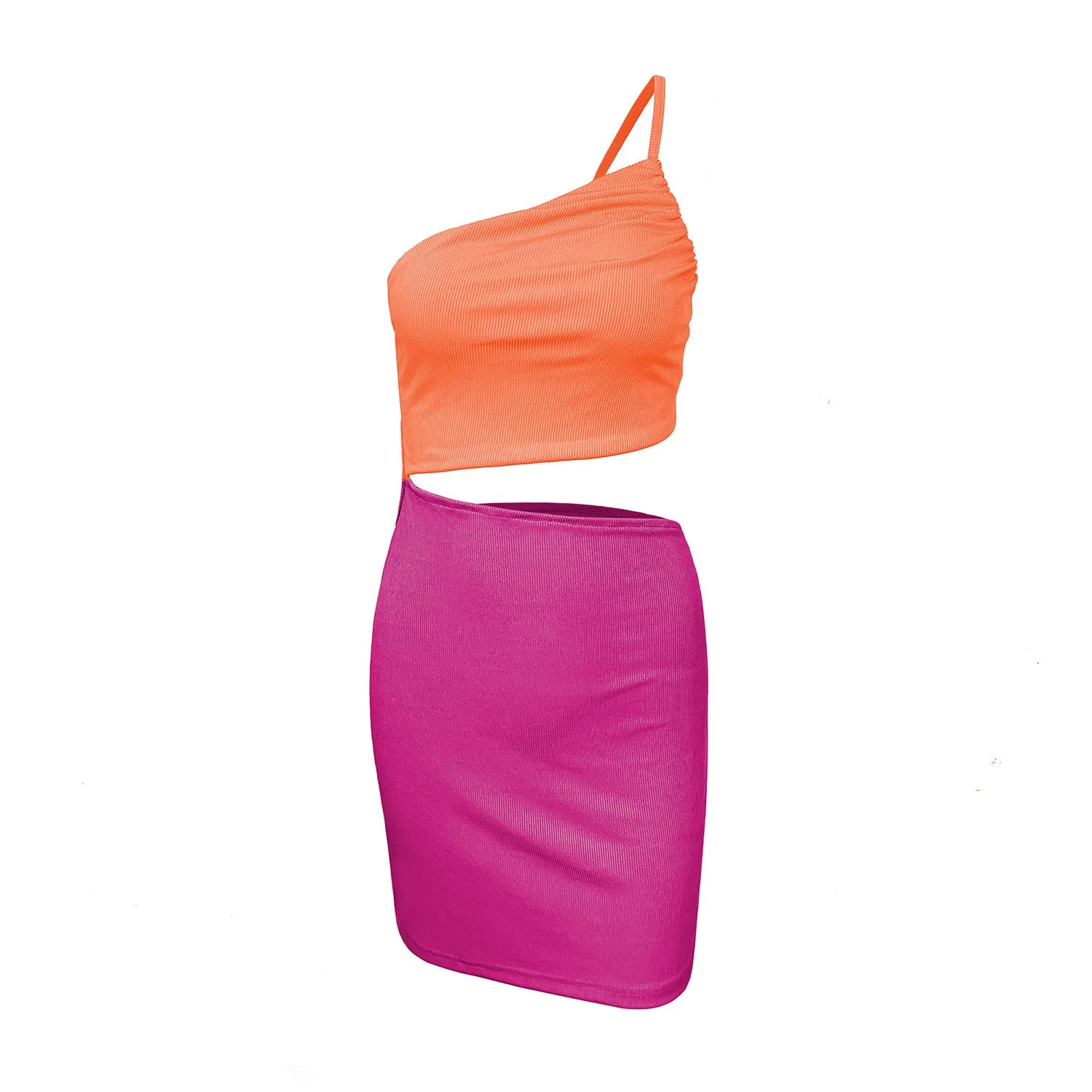 Cut Out One Shoulder Party Dress