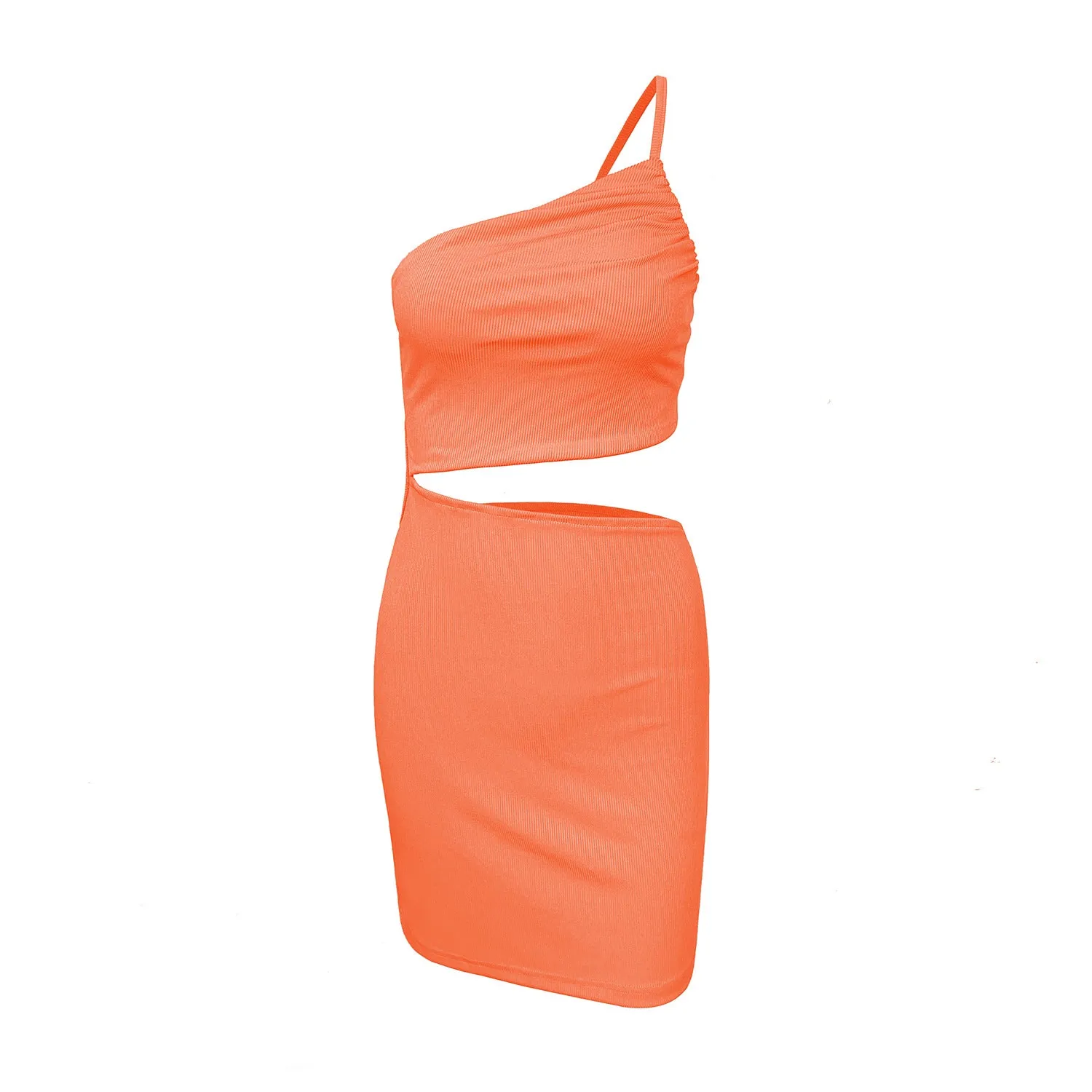 Cut Out One Shoulder Party Dress
