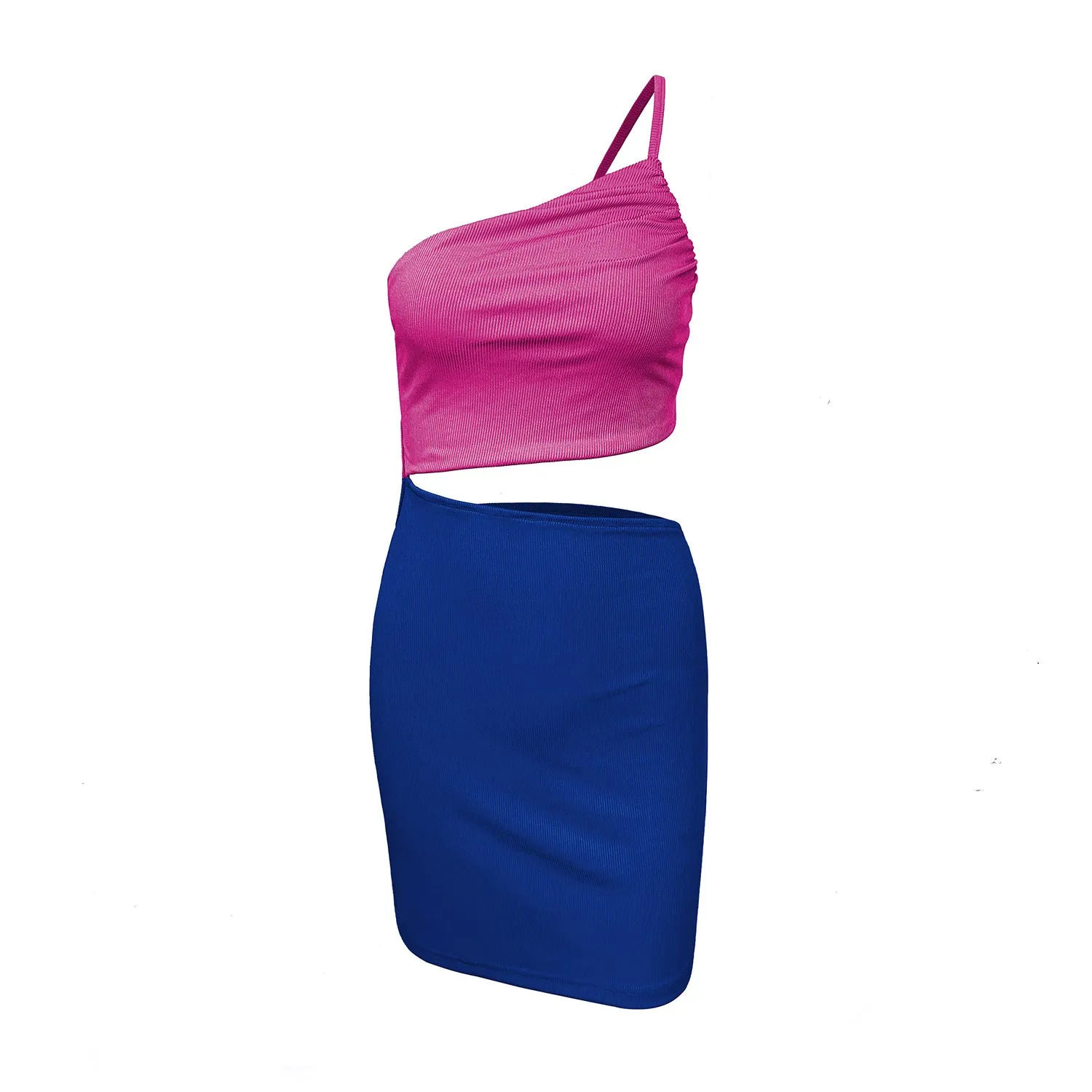 Cut Out One Shoulder Party Dress