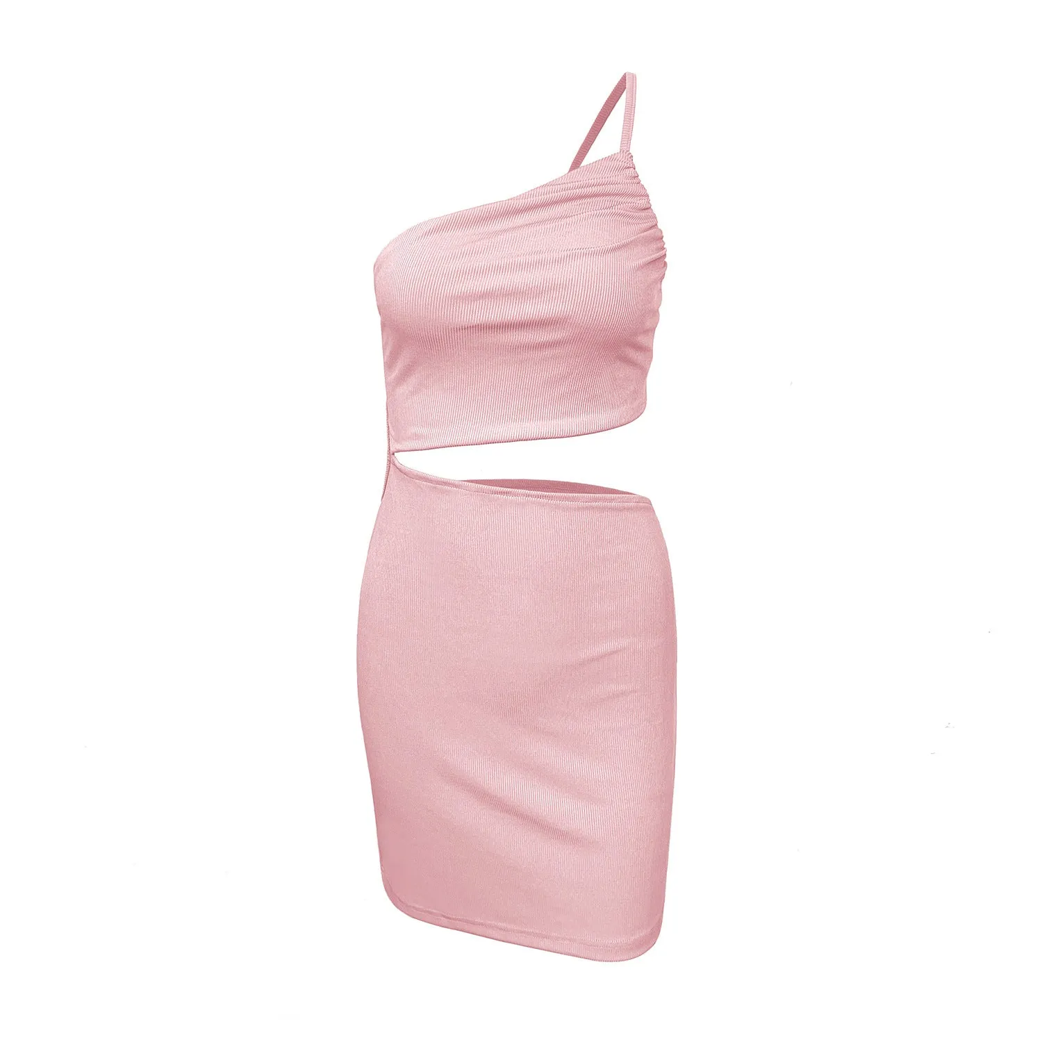 Cut Out One Shoulder Party Dress
