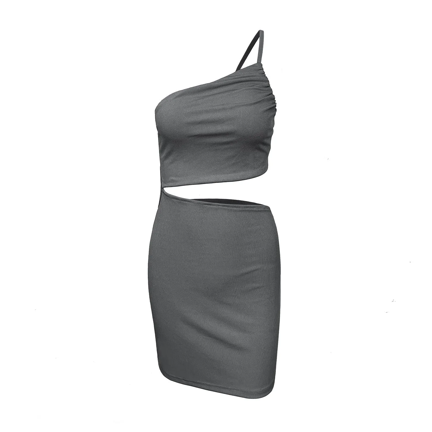 Cut Out One Shoulder Party Dress
