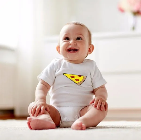 Cute Pizza Short Sleeve Family