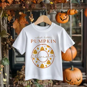 Cutest Little Pumpkin Personalised Toddler & Kids T Shirt