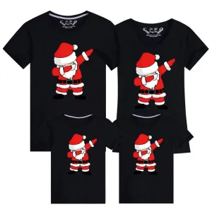 Dabbing Santa Matching Family Christmas T-Shirts – Fun Holiday Outfits for All