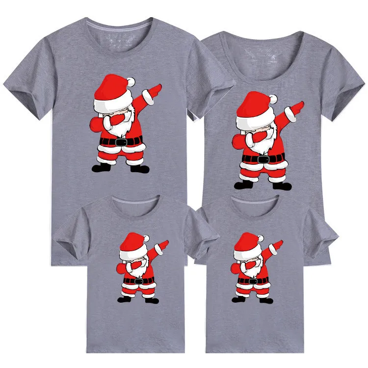 Dabbing Santa Matching Family Christmas T-Shirts – Fun Holiday Outfits for All