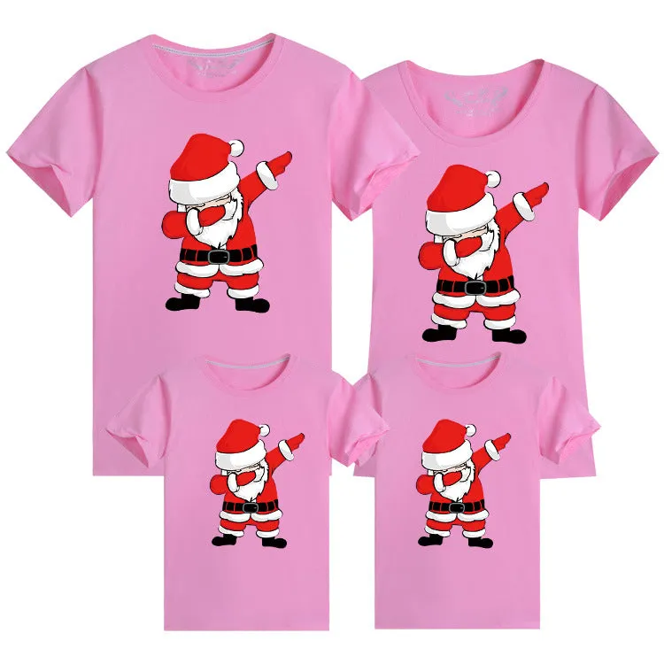 Dabbing Santa Matching Family Christmas T-Shirts – Fun Holiday Outfits for All