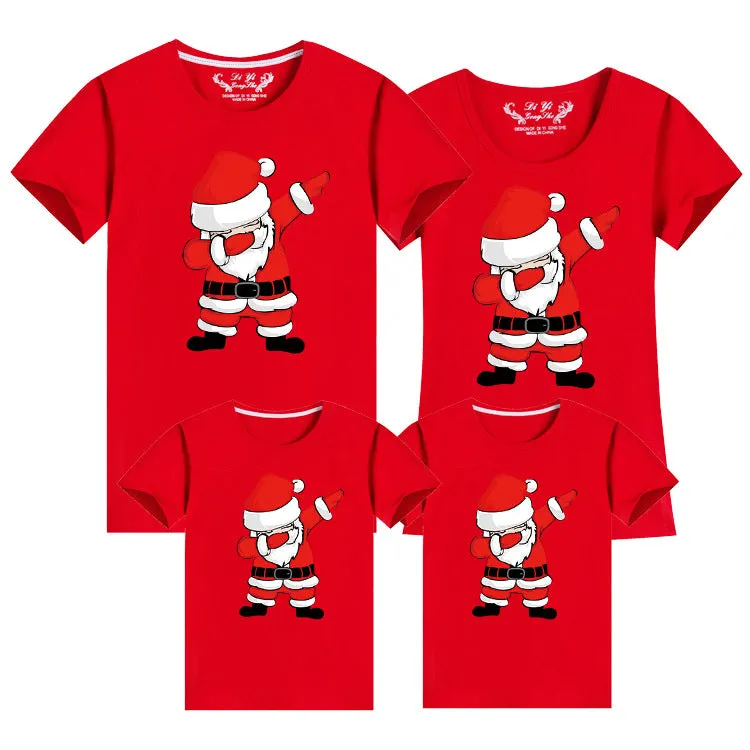 Dabbing Santa Matching Family Christmas T-Shirts – Fun Holiday Outfits for All