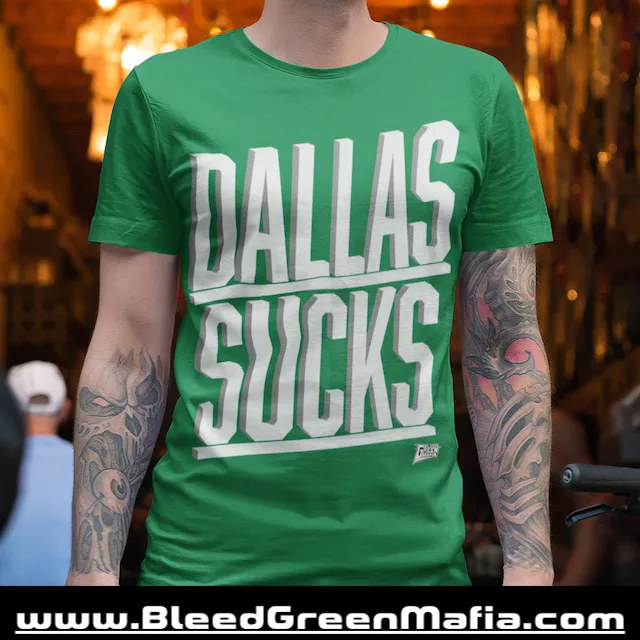 Dallas Sucks 3D Unisex T-Shirt | www.BleedGreenMafia.com